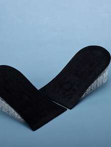 QKC 1 Pair Detachable Multi-Size Height-Increasing Half Insoles, Silicone Anti-Slip Inner Half-Size Shoe Pads, Suitable For Sports Shoes, Casual Shoes And Daily Commute Footwear - Black - View 4