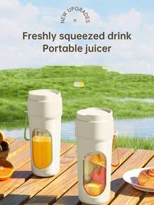 Portable Juicer, Rechargeable Small Juice Cup, 12 Blade Stainless Steel Blade, 21000RPM, Small Kitchen Appliance - Below 0.5L - View 5