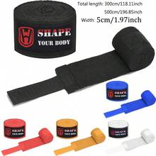 2pcs 3 Meters/5m Boxing Hand Wraps Muay Thai Adult Men Women Combat Sports Hand Bandages Cotton Hand Wrap Cloth - Multicolor - View 2