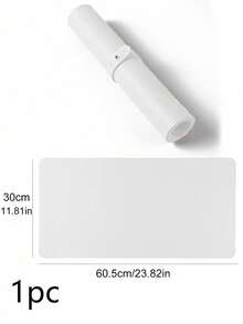 White Nail Art Desk Mat, Waterproof Soft PU Leather Material, Suitable For Studio Desk And Foldable Nail Armrest, Ideal For Nail Artists In Salon And Home Use - Print white - View 4