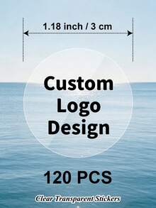 20/60/120pcs 3-10cm Customized Transparent Round Stickers, Personalized Transparent Logo Stickers, Paper/Plastic Business Brand Packaging Seal Labels, Round Labels For Wedding, Birthday - Transparent - View 16