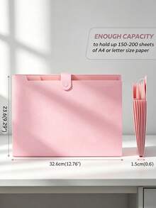 8-Pocket Expanding File Folder With Colorful Labels, Accordion-Style Paper Organizer Box, Portable Expandable Bill & Receipt Holder, A4 Letter Size Document Storage, Suitable For Home, School And Office Supplies, Back To School - View 9