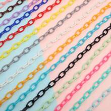 6/12/24pcs Multi-Color Fashion Acrylic Chain Accessories, Suitable For DIY Necklaces, Bracelets, Glasses, Masks, Chain Bags And Pendants - Multicolor - View 7