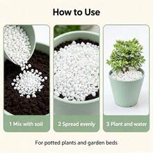 100g 0.3-3cm Horticultural Perlite Seedling Potting Soil,Soil Conditioner For Gardening, Water Retaining & Aeration - Multicolor - View 2