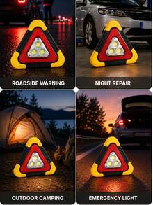 XF.Meraki LED Triangles, Emergency Parking Reflector,LED Emergency Triangle Triangle 5 Mode,Road Warning Triangles With High Visibility LED,LED Lights For Car, SOS, Emergency Triangles For Car, RV, Truck,Car Accessories - A - View 10