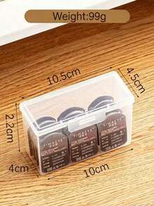 Leak-Proof Compact Contact Lens Case, Portable Mini Contact Lens Storage Box, Lightweight Travel Storage Box, Suitable For Halloween Cosplay Party, Daily Outdoor Carry - Clear - View 10