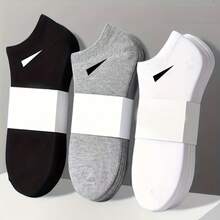 10 Pairs Unisex Breathable Socks, Lightweight Random Solid Color Minimalist Design, Elastic And Durable, Suitable For Sports, Casual And Daily Wear, Comfortable And Convenient, Presenting A Minimalist Style - Multicolor - View 6