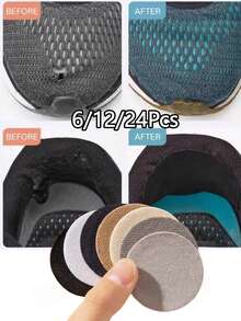 6/12/24Pcs Shoe Surface Repair Anti-Wear Patch, Used For Repairing Holes In Shoes, Leather Repair Patch, Anti-Wear Protection Sticker, Ensuring Stable Wear And Extending The Lifespan Of Sports Shoes - Multicolor - View 2