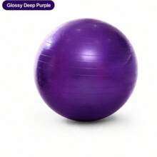 1pc Inflatable Yoga Ball, Thickened Fitness Ball, Suitable For Pilates, Stretching, Balance Training, Home Fitness And Sports - Multicolor - View 4