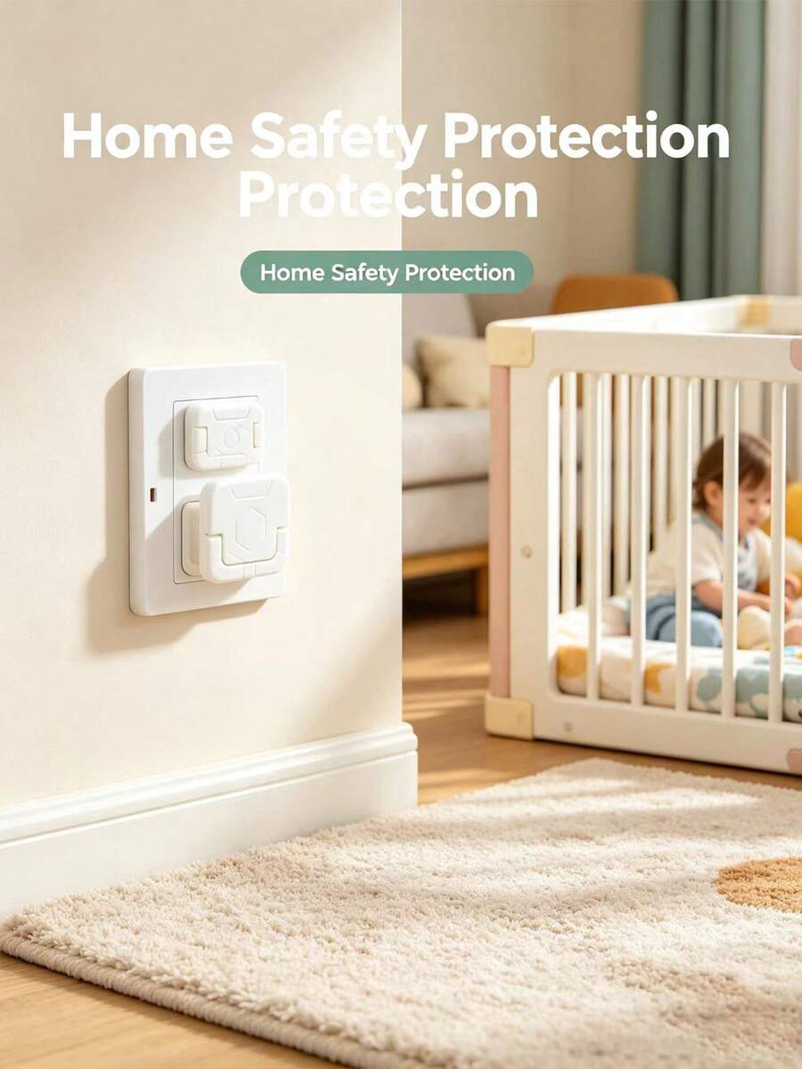20/10PCS Power Outlet Safety Covers, Prevent Electric Shock, Power Strip Safety Caps - View 1