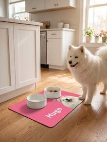 Customized Pet Feeding Mats, Customized Pet Photo And Name Meal Mats, Pet Food Bowl Mats, Suitable For Food And Water, Pet Lovers, Easy To Clean, Beautiful, Keep The Feeding Area Clean - Multicolor - View 6