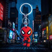 Disney 100pcs Spider-Man Keychains, PVC Soft Rubber Keychains Bag Charms, Perfect Party Favors, Holiday Gifts For Fans - Multicolor - View 4