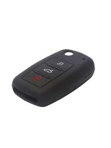 1pc Silicone Car Key Cover, Silicone Key Case, Precise Button Opening, 3-Button Flip Cover Protective Shell, Suitable For Polo Passat B5 Golf 4 5 6 Jetta Mk6 Tiguan Golf CrossFox Plus Eos Scirocco Car Key Cover - Multicolor - View 12