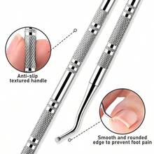 4pcs Silver Ingrown Toenail Removal Set, Stainless Steel Toenail File And Lifter, Stainless Steel Ingrown Toenail Clipper, Professional Pedicure Cleaning Tools For Ingrown Toenail Treatment - A - View 7