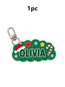 Custom Christmas Cloud Keychain, Personalized Name Keychain Accessories, Bag Charm Key Chain, Customized Keychains, Customizable, Christmas Keychain - Multicolor - View 15