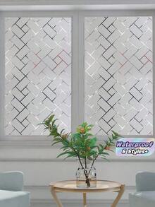 1 Gulungan Film Privasi Jendela, Stiker Jendela Kaca Buram Tempel Statis, Bahan Vinyl, Cocok Untuk Dekorasi Rumah, Kantor, Kamar Mandi, Stiker, Stiker Dinding, Bahan Vinyl, Stiker Dekorasi Rumah, Dekorasi Musim Semi, Segarkan Rumah Anda, Stiker Dekoratif Rama Ti - MultiWarna - View 2