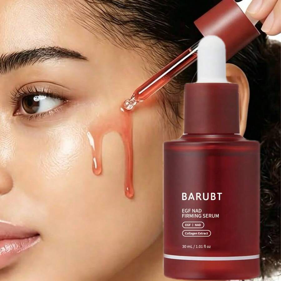 BARUBT Collagen Firming Serum, Lightweight Fast-Absorbing Silky Texture, Refreshing Non-Sticky, Daily Hydrating Repairing Facial Serum For All Skin Types, 30ml