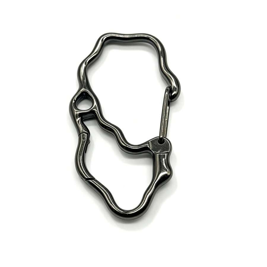 1pc Zinc Alloy Universal Buckle, Multifunctional Portable Bag & Luggage Snap Hook, Keychain Accessory Metal Fastener - Multicolor - View 1