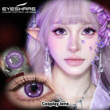 Eyeshare 1 Pair Cosplay Contact Lenses For Eyes Red Lenses Cosmetic Purple Eye Lenses Pink Contacts - Yearly Disposable - View 4