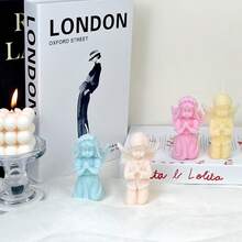 Angel Prayer Candle Mold, Suitable For DIY Resin And Plaster Casting, Used For Home Decor, Ornaments And Creative Handmade Gifts - A-White - View 9