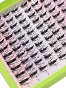 10 Baris 100pcs Bulu Mata Peri 8-18mm Bulu Mata Palsu Segmen Lengkung Tebal Alami, Cocok Untuk Pemula - View 8