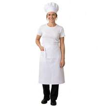 Unisex Chef Uniform With Pocket Half Apron, Multiple Styles Workwear Suitable For Home Cooking, Restaurant, Bakery, Cafe - 1Pc - View 11
