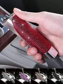 1 buah Penutup Gagang Rem Tangan Rhinestone, Tutup Rem Tangan Mobil, Terbuat dari Plastik ABS Berkualitas Tinggi, Permukaan Halus, Tahan Lama, Cocok untuk Aksesori Interior Sedan dan SUV. - A - View 2
