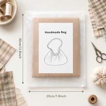 Vintage Plaid Pleated Shoulder Bag Sewing Pattern, Suitable For Sewing Beginners, DIY Fabric Underarm Bag Cutting Template, Handmade Casual Fabric Bag Pattern Template, Suitable As Fabric Craft Gift - Multicolor - View 2