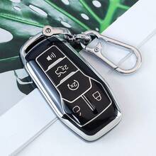 Car Key Fod Cover Case With Keychain For Ford For Fusion, For Mustang, For F150, For Edge, For Explorer, For For MKZ, For MKC, For MKX Remote Cover Exquisite High-End Keybag Suitable For Both Men And Women - Horseshoe Buckle - View 8