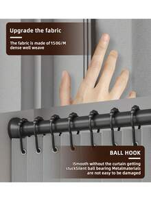1pc Foldable Curtain Divider Without Rod, Versatile Hanging Cloth Partition Screen, Suitable For Rental Home Bed, Living Room, Bedroom Windows And Other Scenarios, Elegant Design - Multicolor - View 9