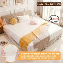 3/2/1pc Extra Large Elastic Dust Cover, Suitable For Sofa/Air Conditioner/TV/Motorcycle/Bicycle, Indoor And Outdoor Use, Made Of High-Quality Durable Material, All-Season Use, Multi-Functional Snug-Fit Design Protective Cover, Stretchable Sofa Protector - Multicolor - View 18