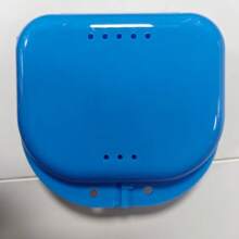 Ventilated Denture Case With Sealed Lid, Transparent Retainer/Night Guard Storage Box, Individually Packaged, Multiple Colors Available - Multicolor - View 12