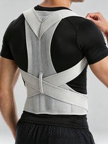 1set,Waist Shaping Belt, Unisex Adjustable Sports Shoulder Back Support, Body Shaping Back Brace And Shoulder Strap, Suitable For Home And Office Use - Multicolor - View 2