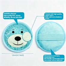 2pcs Reusable Cartoon Gel Ice Pack – Hot & Cold Compress, Non-Alcoholic, Frog/Bear Patterns, Soothing Comfort, Ideal Mother's Day Gift - A - View 3