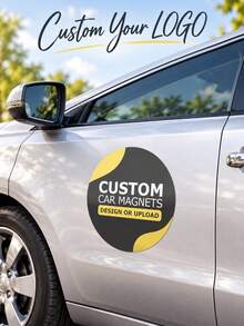 Custom Car Magnetic Signs, Personalized Vehicle Magnetic Decals With Logo And Text, Suitable For Cars, Trucks And Commercial Advertising - Multicolor - View 2