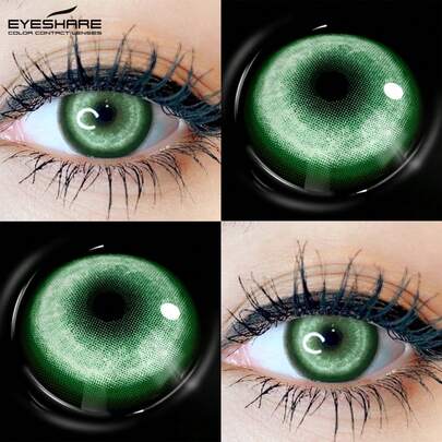 EYESHARE 1Pair/2pcs Cosplay Color Contact Lenses For Eyes Halloween Makeup Colored Pupils Vampire Red Lens Anime Eyes Blue Purple Contact Lenses Y2K Role Party Makeup Green Lenses Pink Cute Eyes Lens