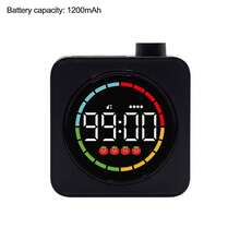 SULVGO Visual Timer Pomodoro Clock, 4-Color Ring Countdown Timer, Suitable For Children's Learning, Silent Ticking Focus Timer, With Magnetic Stand, Rechargeable Digital Timer, Applicable For Classroom, Office, Kitchen - minimalist style - View 4
