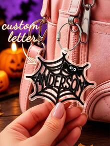 Personalized Halloween Name Tag, Halloween Gift Name Tag, Backpack Name Tag, Back To School Gifts, Custom Name Tags For Kids - Multicolor - View 1