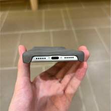DECOPHONE Luxury Faux Leather Magnetic Phone Case, Lychee Texture, Compatible With IPhone 17 Pro Max, 17 Pro, 17 Air, 17, 16, 15, 14, 13 Pro Max, Shockproof Soft Back Cover - Grey - View 3