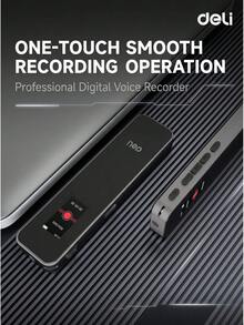DELI MP301 Voice Recorder 8G/16G/32G/64G Large Capacity, Intelligent Noise Reduction, Long-Distance Recording, 20-Hour Standby, Auto-Save On Power Loss, Portable Voice Recorder For Business Meetings, Training, And Learning - View 4