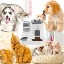 Cat & Dog Dual Use Automatic Integrated Pet Feeder, Non-Electric Space-Saving High-Quality Feeder, Easy To Clean, Hygienic & Convenient, Auto-Dispensing, Suitable For Multi-Pet Households - Large Capacity - View 6