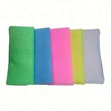 1pc Long Back Scrubbing Bath Towel, Nylon Material, Unisex Bath Belt, Mesh Shower Belt, Long Bath Towel - Multicolor - View 4
