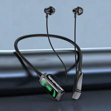 1 buah Headset Nirkabel Stereo HiFi dengan Desain Magnetik, Tombol Kontrol, Bahan Silikon Lembut dan Nyaman, Fleksibel, dan Tali Leher, Headset Musik Nirkabel Modis dengan Waktu Putar 600 Jam - MultiWarna - View 48