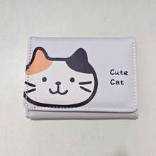 Cartoon Lucky Cat Short Wallet, Women's Purse, Niche Creative 3-In-1 Card Holder Wallet, Gentle Lady Card Holder - Multicolor - View 9