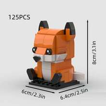 MIKEMENG MOC Little Fox Classic Building Block Animal Model Toy Set, Educational Creative Toy For Children, DIY Animal Model Kit, Suitable As Birthday, Halloween, Christmas Gift And Collection - Model - View 2