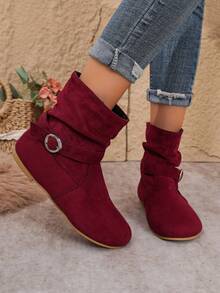 Women's New Ankle Boots Beach Party Vacation Bohemian - Red - View 5