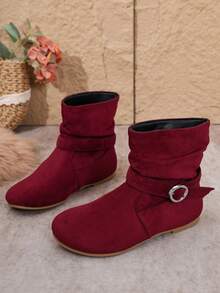 Women's New Ankle Boots Beach Party Vacation Bohemian - Red - View 2