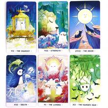 Cute Ghost Tarot Cards 10*6cm Mini Size Halloween Party Gathering Board Game Cards Holiday Gift For Friends - Multicolor - View 3