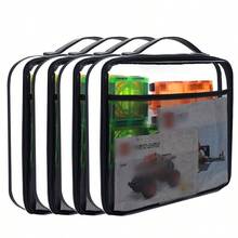 2pcs Large Transparent Toy Storage Bags, Reusable PVC Zipper Storage Bags, Suitable For Building Blocks, Board Games, Puzzles And Children's Toys, Portable Home And Travel Storage - View 5