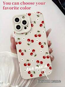 Funda para teléfono personalizada con diseño de marco de fotos, TPU suave, resistente a los golpes, mate, compatible con Apple, iPhones, adecuada para mujeres. - Blanco - Ver 5
